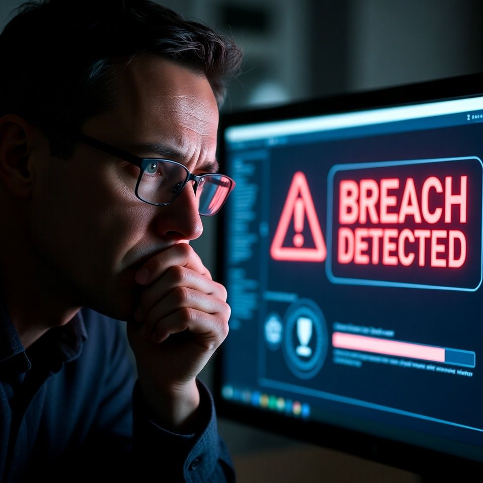 IT professional spotting breach detected data 